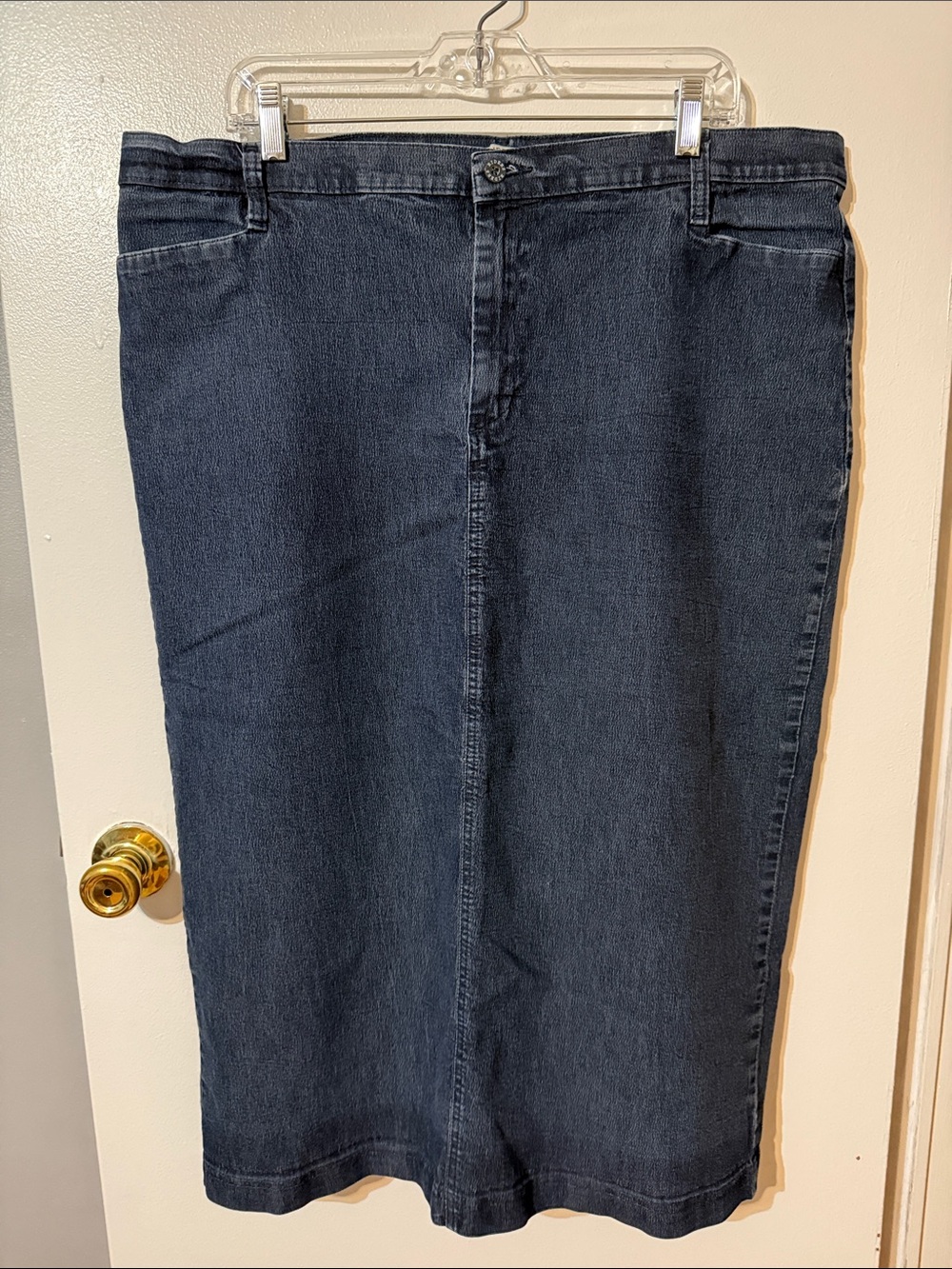 Riders by Lee Dark Blue Straight-Leg Denim Skirt